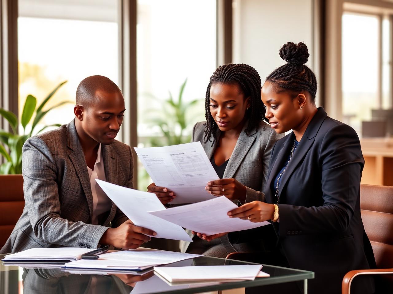 Oxhour Investments team reviewing procurement plans